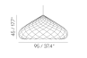Adamlamp Diamond Grid Light 95 dimensions