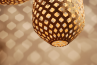 Bamboo Light Hexagonal Beehive 50 Bambu pendellampa i skandinavisk stil