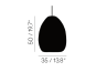 Adamlamp Ellipse Es5 Pendant Light size 
