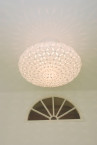 Adamlamp geometry apet white lattice ellipse shape ceiling pendant light lobby decoration light ISmile Dental Clinic Budapest 