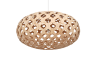 Bamboo Light Hexagonal Ellipse 75, ekologisk bambususpension, hexagonalt mönster