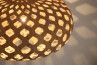 Bamboo Light Hexagonal Ellipse 75, pendellampa i bambu, elegant hexagonmönster