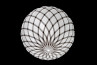 adamlamp diamond grid ball light, The Merchant of Venice, Theater, large geometric light sphere installation,  
