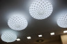 Adamlamp geometry spherical round ceiling light office Merck Hungary Budapest