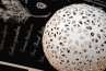 lattice light ball 60 pendant light geometry ball shape light floral structure ceiling lamp spice shop fuszeresz budapest