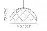 Sun Chandelier Gold 140 dimensions, diameter, height, 