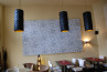 Adamlamp Custom Geometry Lights Yiddishe Mamma Mia Restaurant  