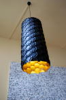 Adamlamp Custom Geometry Lights Yiddishe Mamma Mia Restaurant  